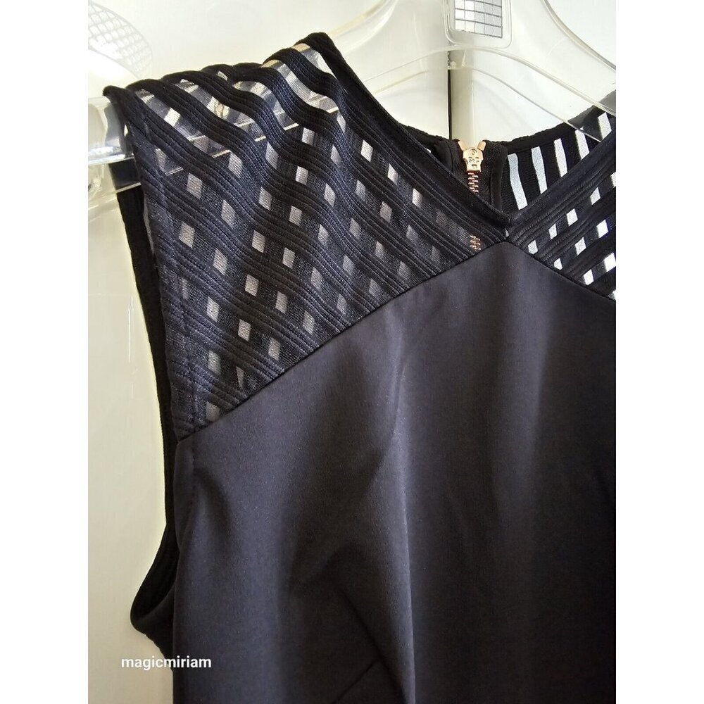 BNWT TED BAKER LONDON LUCETTE MESH DETAIL BODYCON DRESS black - Picture 11 of 16